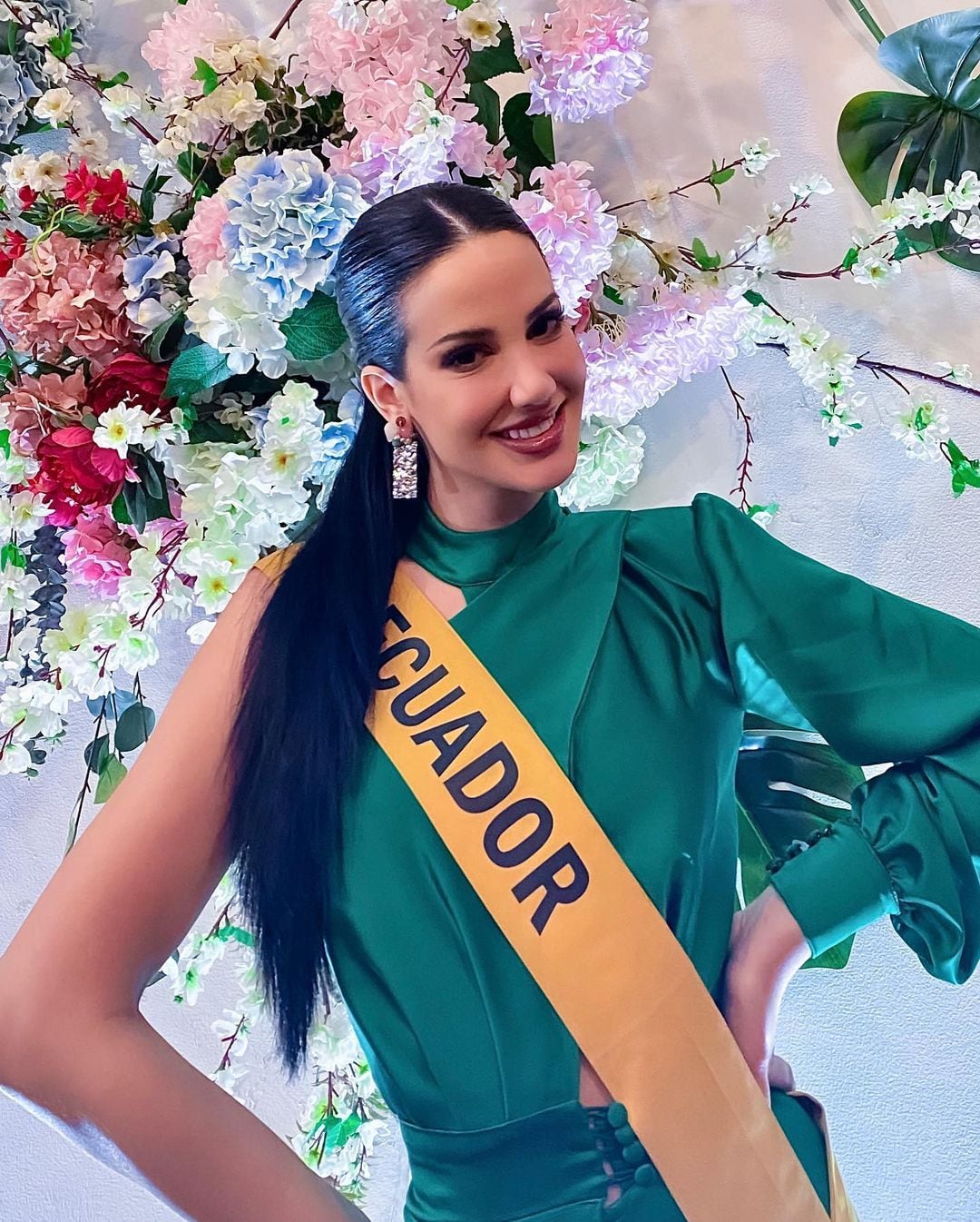 Sonia Luna lució un impresionante traje típico en el Miss Grand International