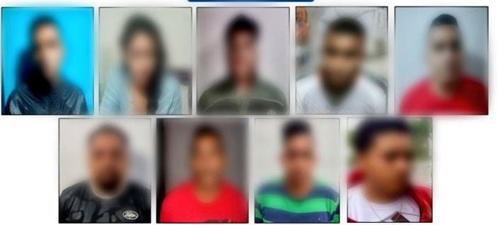 Detienen a 18 miembros de Los Choneros y Águilas ligados a extorsiones y tráfico de droga