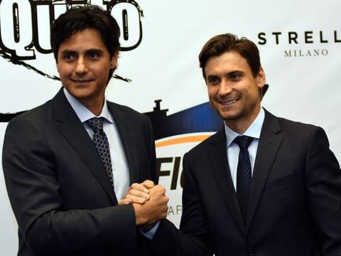 David Ferrer llegó a Quito para medir a Nicolás Lapentti en el Máster de tenis