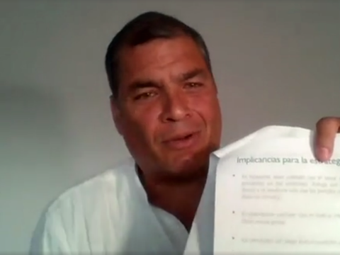 Rafael Correa: ¿Andrés Michelena y Álex Mora son cómplices del "Estado de Propaganda"?