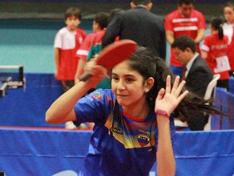 Nathaly Paredes lleva a Ecuador a 2ª fase en tenis de mesa