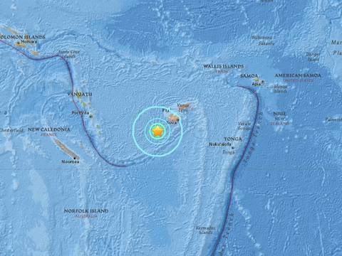 Alerta de tsunami tras sismo de magnitud 7.2 frente a islas Fiji