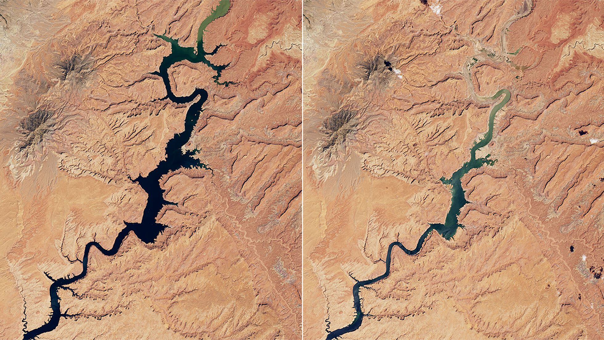 NASA muestra fotos de cómo se ha secado el lago de ‘El Planeta de los Simios’