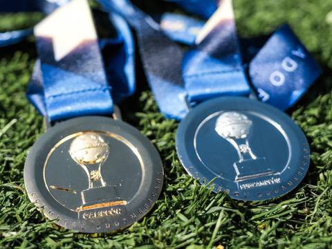 Estas son las medallas,  y otros detalles, para la final de Copa Sudamericana