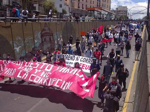 Estudiantes protestaron contra sentencia de Corte Constitucional y recálculo de asignación presupuestaria