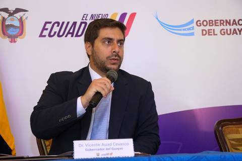Vicente Auad empezó sus funciones como nuevo gobernador del Guayas 