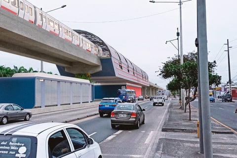 El metro elevado, una opción de transporte público que es factible en Guayaquil, según urbanistas que plantean este proyecto para la ciudad