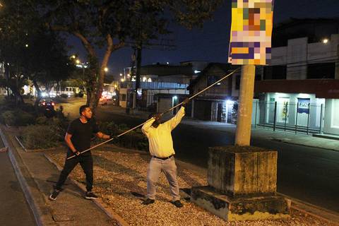Cabildo abre expedientes por colocación de propaganda política electoral en Guayaquil