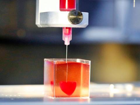 Científicos israelíes logran imprimir un corazón hecho en impresora 3D con tejidos humanos