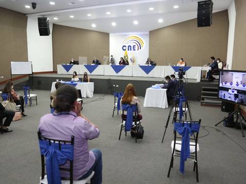 El CNE define por sorteos orden de intervención, ingreso y gráficas de los 16 candidatos presidenciales en debate obligatorio