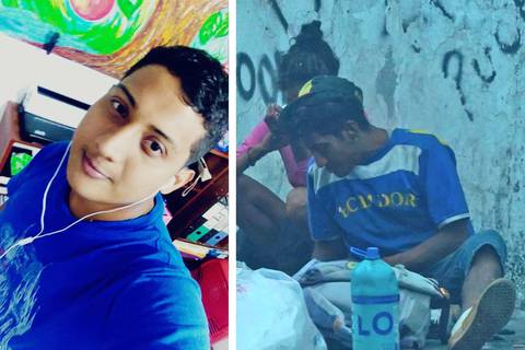 Adrián, la historia de un adicto que dejó su negocio en Urdesa y hoy vive en las calles, pero que anhela ser ‘community manager’