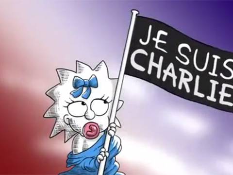 Maggie Simpson también es Charlie Hebdo