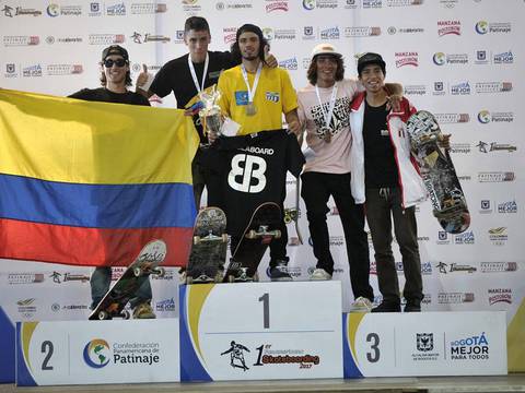 Ecuatoriano Eduardo Mata ganó medalla de oro en Panamericano de Skateboarding en Colombia
