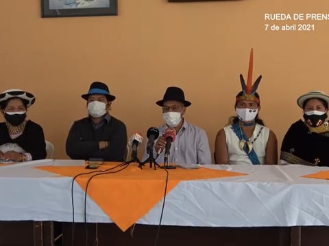Consejo de gobierno de la Conaie cuestiona a su presidente Jaime Vargas y anuncia sanciones