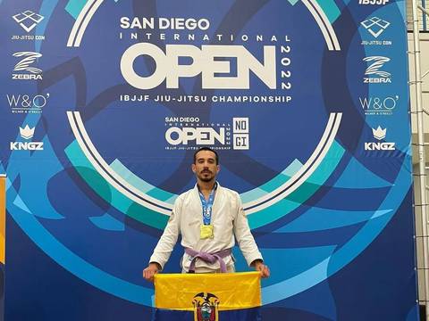 Andrés Alvarado, Juan Carlos López y Johnny Tama le dieron medallas a Ecuador en el San Diego International Open