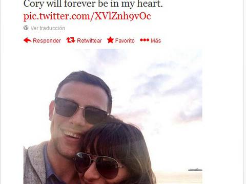 El Golden Tweet se lo llevó tuit de la muerte de actor de "Glee"