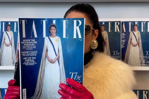 ¿Quién es la artista detrás del polémico retrato de Kate Middleton en la portada de Tatler?