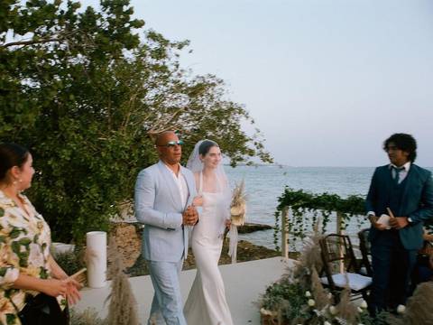 Vin Diesel acompañó a Meadow, la hija de Paul Walker, al altar durante su matrimonio con Louis Thornton-Allan