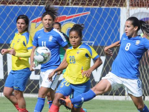 Selección femenina de Ecuador cayó goleada ante Brasil