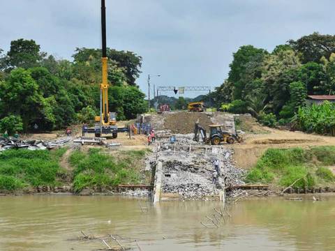 La Prefectura del Guayas estima que Colimes dispondrá de un nuevo puente en 6 meses