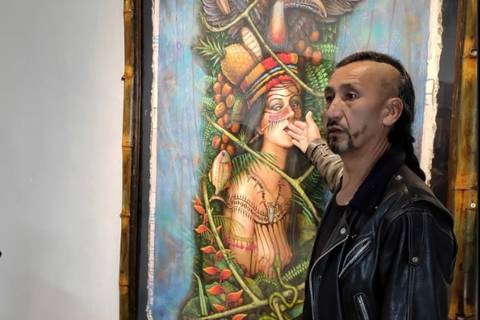 “No cederemos ante ninguna forma de amenaza”: Casa de la Cultura del Azuay defiende la obra del artista Eduardo Moscoso, considerada blasfema