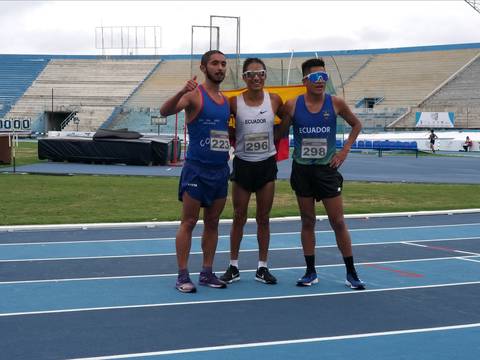 Andrés Chocho gana la prueba de 20 kilómetros marcha del Campeonato Sudamericano de Atletismo y Jonathan Amores finaliza tercero
