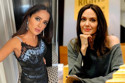 Nada de actores, Salma Hayek busca un empresario multimillonario para su amiga Angelina Jolie y así repetir la historia de cuento de hadas que la mexicana vive con el magnate francés