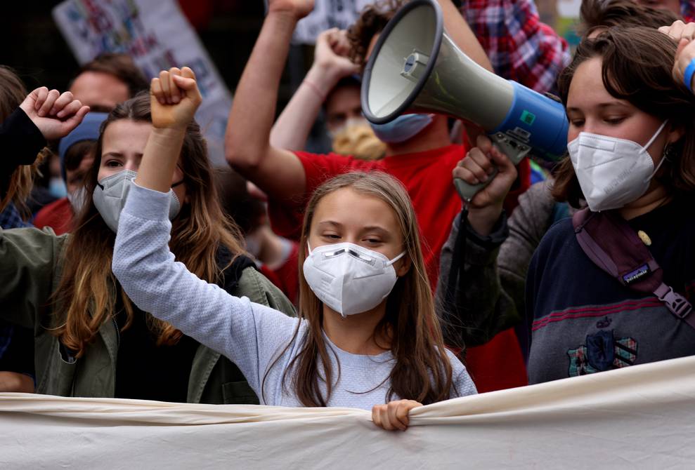 Greta Thunberg nimmt zwei Tage vor den Wahlen an Klimaprotesten in Deutschland teil |  International |  Information