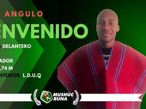 Julio Angulo, exsubcampeón de la Libertadores, fichaje de Mushuc Runa