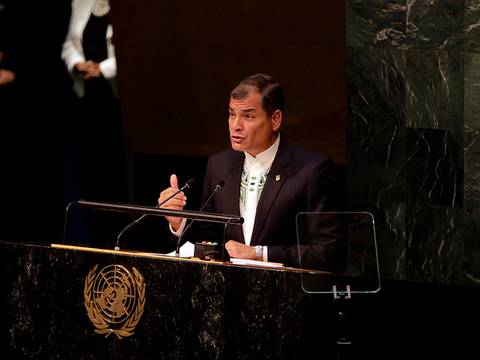 Ecuador ha cumplido 20 de las 21 metas del milenio, dice Rafael Correa en la ONU