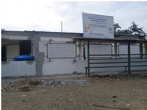 Remodelación de dispensario del Seguro Social Campesino de Cascajal avanza en un 65%
