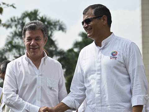Juan Manuel Santos y Rafael Correa se reúnen en Cali