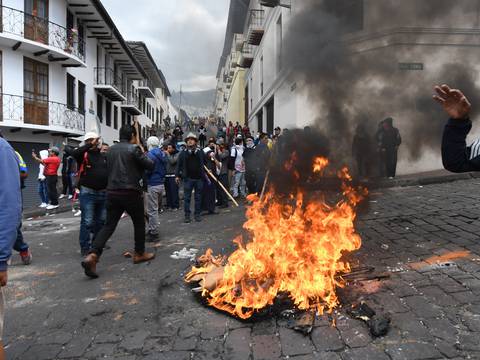 Estudio analizó contaminación por material particulado durante las protestas de octubre del 2019 en Quito