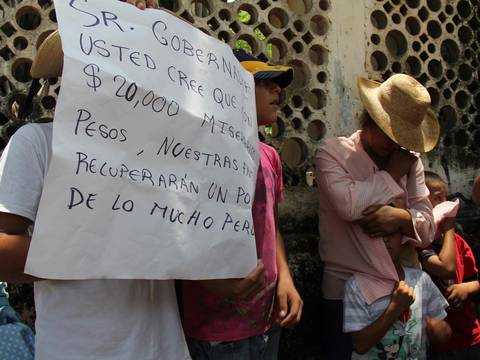 Desplazados por la  violencia en México claman por ayuda