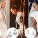 Jennifer Lopez no pudo decidir entre perlas o diamantes, así es que lució tres pares distintos de aretes con sus vestidos de boda