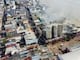 Labores de control de incendio en edificio Multicentro siguen desde varios frentes con carros escalera: así se observa desde el aire