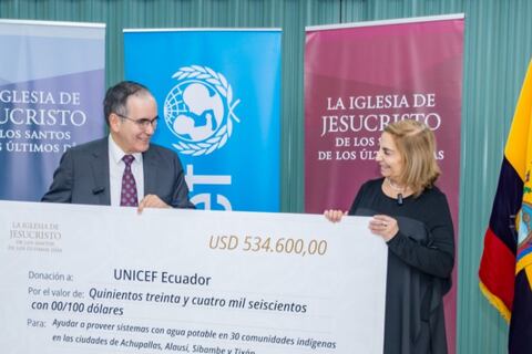 Iglesia de Jesucristo de los Santos de los Últimos Días dona más de $ 500.000 para mejorar el acceso a agua segura en comunidades de Chimborazo