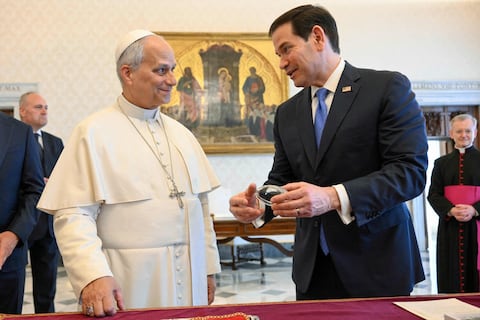 Marco Rubio en el Vaticano para aliviar tensiones con el papa León XIV