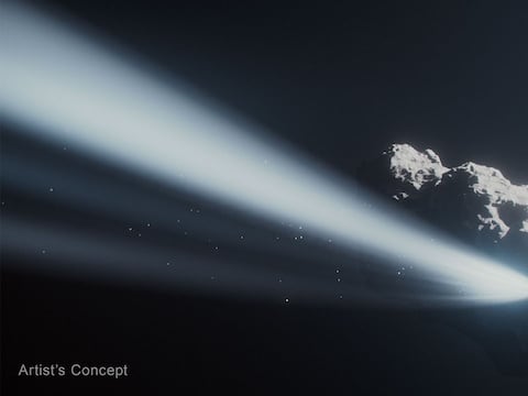 Como un carrusel empujado en dirección opuesta: el extraño fenómeno de los gases que ha hecho que un cometa invierta su giro