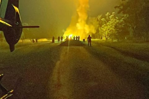Fuerzas Armadas inhabilitan pista usada para operaciones ilegales en El Triunfo