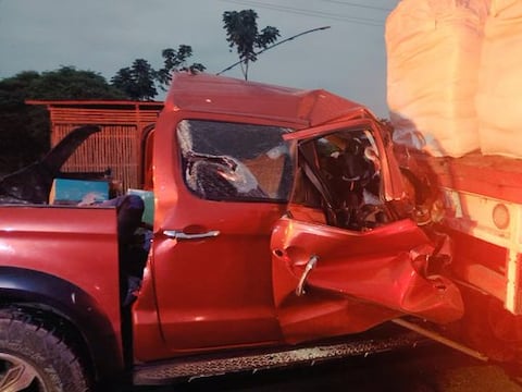 Cinco muertos en un violento choque en la vía Balzar-El Empalme