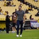 Pablo Trobbiani, DT de Barcelona SC, proyectó en rueda de prensa estadísticas que respaldan su trabajo ante críticas de partido ante U. Católica