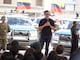 “Nosotros no cedemos ante la delincuencia”, dice presidente Daniel Noboa en entrega de 223 camionetas para la Policía Nacional
