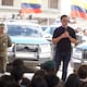 “Nosotros no cedemos ante la delincuencia”, dice presidente Daniel Noboa en entrega de 223 camionetas para la Policía Nacional