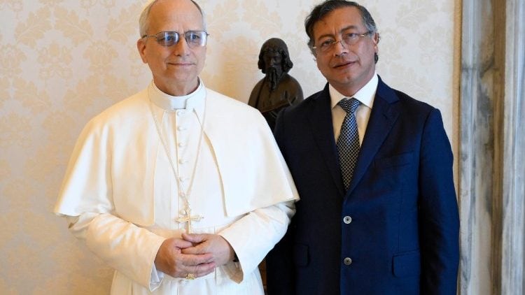 León XIV recibe a Gustavo Petro para conversar sobre seguridad, migraciones y el cambio climático