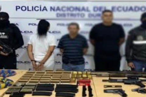 Tres ciudadanos vinculados a Los Águilas fueron aprehendidos en una vivienda de Samborondón