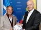 Gianni Infantino felicita a Francisco Egas por su reelección al frente de la FEF