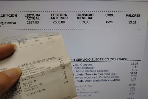 Los 180 kilovatios que subsidiará el Estado equivalen a la mitad del consumo de una familia promedio