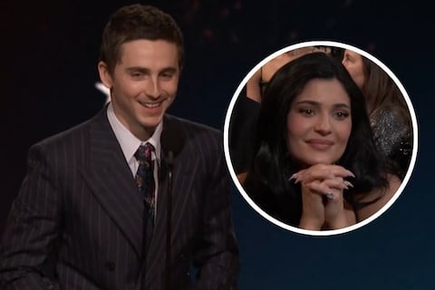 Timothée Chalamet agradece a Kylie Jenner con un “te amo” al recibir su premio en los Critics Choice 2026