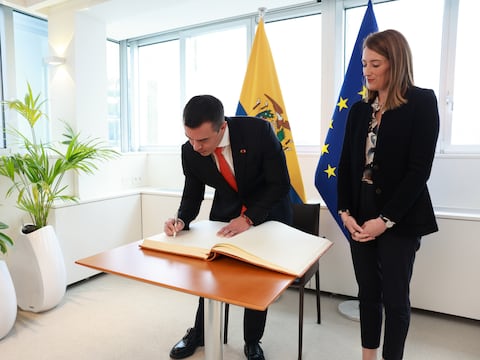 Acuerdo de inversiones, diálogos sobre visado Schengen y cooperación en seguridad y comercio marcan el primer día de Daniel Noboa en Bélgica